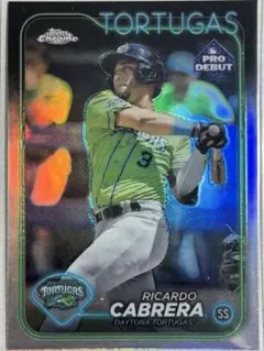 RicardoCabrera2024ToppsChromeProDebut RC