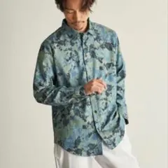 Custom Culture 長袖シャツ　プリントウォッシャブルレーヨンシャツのサムネイル