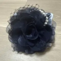 フラワーモチーフ コサージュ ブローチ ヘアクリップ 2way