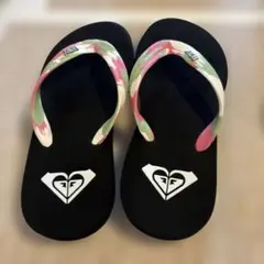 ROXYロキシー ビーチサンダル　24cmブラックのサムネイル