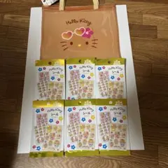 日焼けキティ PVCトートバッグとシール 6個セット新品未開封