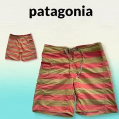 patagonia 水着 ピンク/砂色？ストライプ