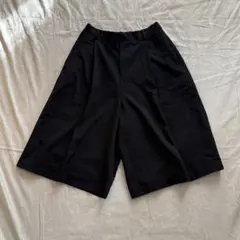 signature 韓国　ジョーツ　ブラック ワイドハーフパンツ スラックスのサムネイル