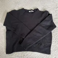 UNIQLO プレミアムクロップドセーター XL 黒