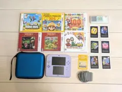 ニンテンドー2DS 本体 パープル 紫 ゲームソフト7本セット