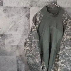 【米軍実物】00s米陸軍コンバットシャツ緑XS　A76,12のサムネイル