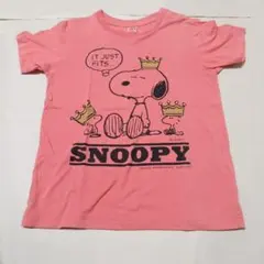 UNIQLO UT スヌーピー Tシャツ ピンク 120cm