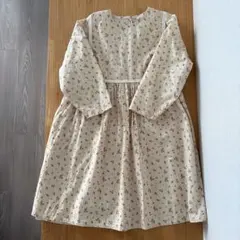 韓国子供服 Oatmeal 花柄 ワンピース 120 女の子 春 コーデ