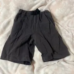 子供用グレー ハーフパンツ ベルト付き 120cm