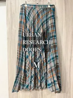 URBAN RESEARCH DOORS プリーツスカート チェック M 春夏のサムネイル