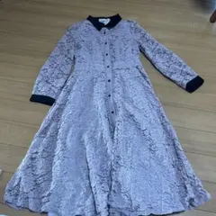 MISCH MASCH 総レース 配色 ワンピース バイカラー