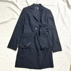 【新品未使用】期間限定値下！ 東京ソワール　ケープ風シフォン袖ロングドレス form forma 東京ソワール ジャガード立体レースネイビーロングドレス