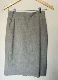 バナナリパブリック　ネイビー タイトスカート ひざ丈 スリット　サイズ0