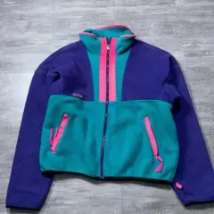 Columbia コロンビア プルオーバー フリース クレイジーパターン L