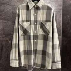 70s〜BIG MAC ネルシャツ　ヘビネル　モノトーン　単色タグ　ビックマック