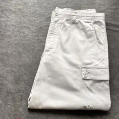 NIKE ワイド　ショート　ハーフ　パンツ　白　XL ストリート　ワンポイント