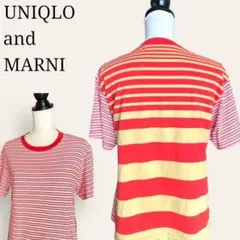 【極美品】メンズ　完売品！大人気❣️マルニ×ユニクロ　前後切り替えTシャツ