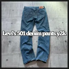 Levi's 501 denim pants button fly y2k