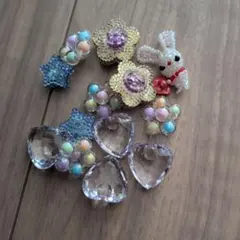 ハンドメイド用ビーズとクリスタルパーツセット