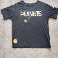GU PEANUTS Tシャツ ブラック 130cmのサムネイル
