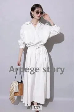 Arpege story シャツドッキング襟付きカーデ - メルカリ