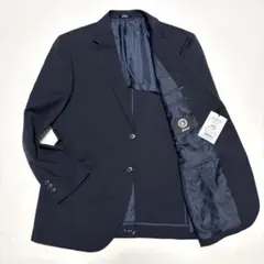 タグ付き未使用　XEBEC テーラードジャケット 洗える　ネイビーサイズAB6