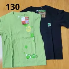 130　UT　ユニクロ　マリオ　マイクラ　半袖　Tシャツ　ヨッシー　2枚