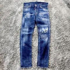 美品 ディースクエア2 Cool Guy Jean ペイントディースク 44