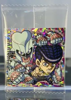 最新弾 ジョジョの奇妙な冒険 シール ウエハース 4部 SR 仗助&クレイジーD