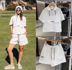 即発送 Malbon Golf 半袖シャツ ショートパンツ セットアップ L - メルカリ