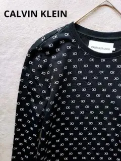 CALVIN KLEIN JEANS トレーナー　スウェット　総柄　派手　M