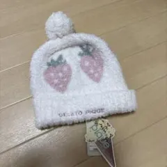 gelato pique いちご柄 ニット帽 F ジェラピケ