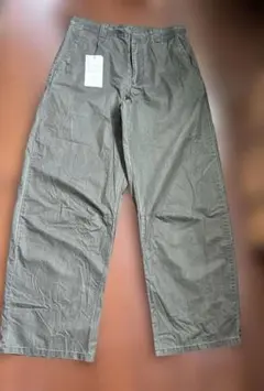 ZARA ウォッシュドエフェクト パンツ カーキ サイズ38のサムネイル
