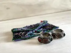 アンティークピアス 専用ポーチ付き