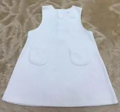 gapベビー  ワンピースホワイト スノーマーク マントコート付き