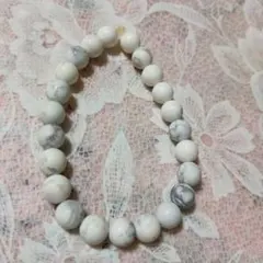 マーブル模様のビーズブレスレット