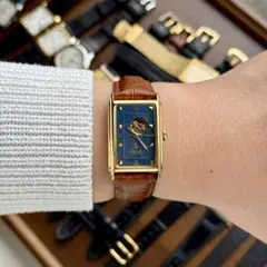 VINTAGE Auberge TANK 自動巻 オープンハート 1990s