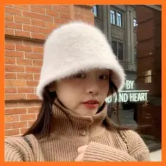 バケットハット　ハット　帽子　バケハ　ホワイト　白　レディース　おしゃれ　ボア