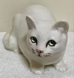 ウィンスタンレイキャット　ケンジントンキャット　青目猫　サイズ2　貫入無し❣️ ウィンスタンレイキャット - 目が追いかけてくるネコの陶器｜イギリス