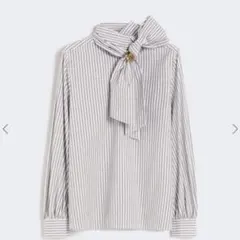 [美品✨] Max Mara ディスコ コットン ポプリン ストライプ ブラウスのサムネイル