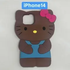 新品　ガングロ　日焼けキティちゃん　iPhoneケース　iPhone13.14