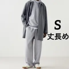 新品未使用品 ユニクロ UNIQLO C スウェットワイドパンツ グレー S