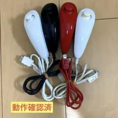 任天堂Wii ヌンチャク白赤黒4個セット