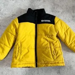 ✨美品✨【アウトドア】ダウンジャケット　100cm イエロー　ブラック