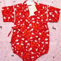 甚平 ロンパース 女の子 ベビー 80cm 浴衣