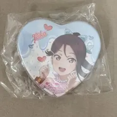 ラブライブ！ お台場 THEキャラカフェ ハート缶バッジ Aqours 梨子