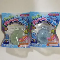 セリア スクイーズ　ぷにぷにアクアリウム　イルカさん　ブルー　グリーン　2個のサムネイル