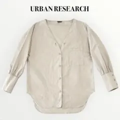 URBAN RESEARCH エアリーブロードVネックシャツ 長袖のサムネイル