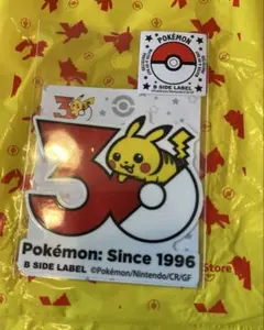 ステッカー ピカチュウ30周年 B-SIDE LABEL