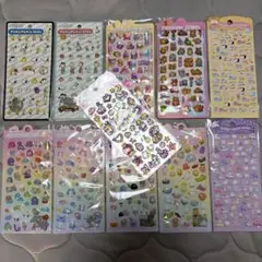 【新品未使用】お得シール11枚セット【ぷくぷくシール】【ぷっくりシール】等